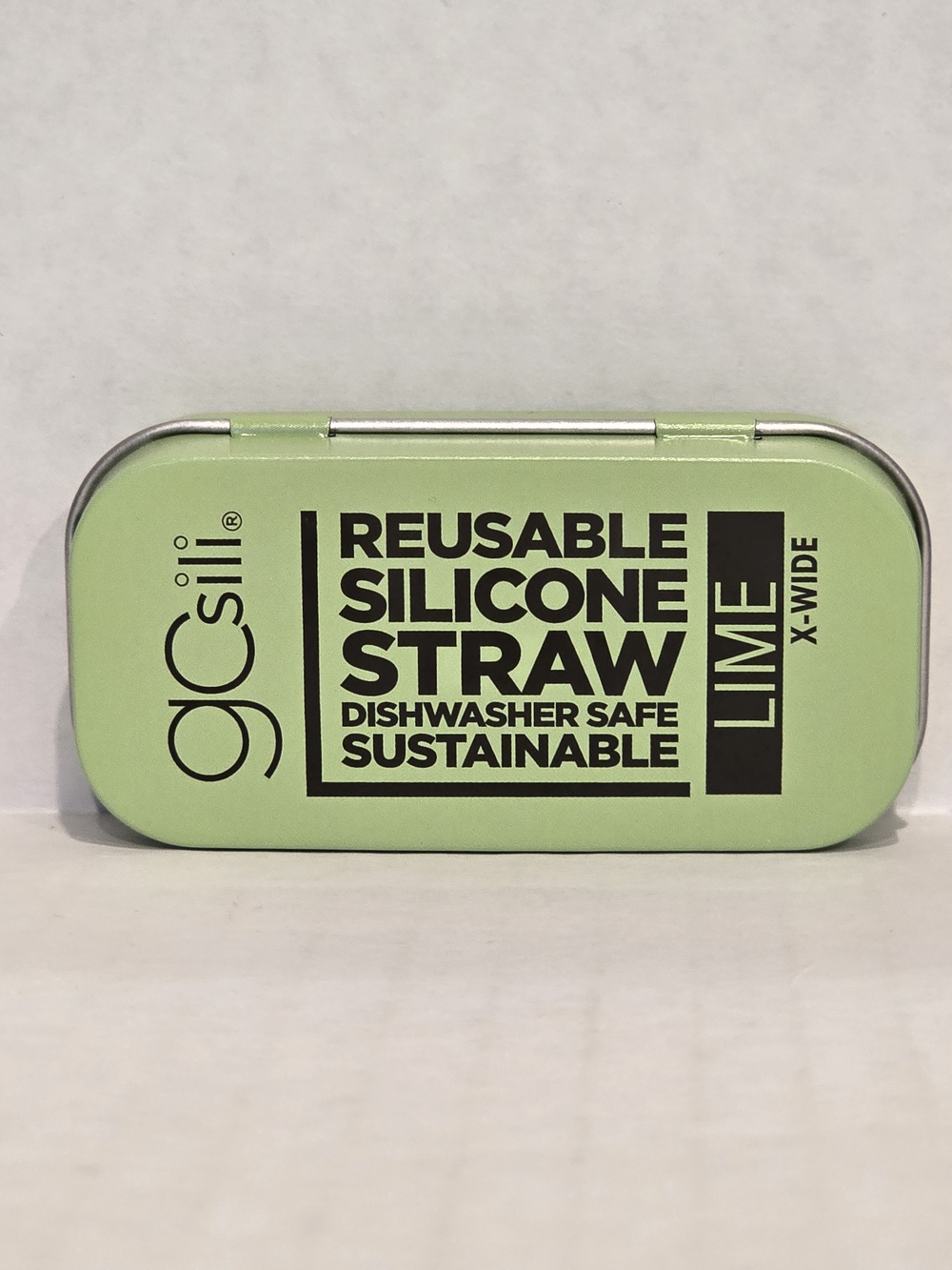 Lime Reusable Silicone Straw Kit — X Long - GoSili